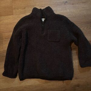 Aerie Sherpa Oversized Quarterzip Pullover